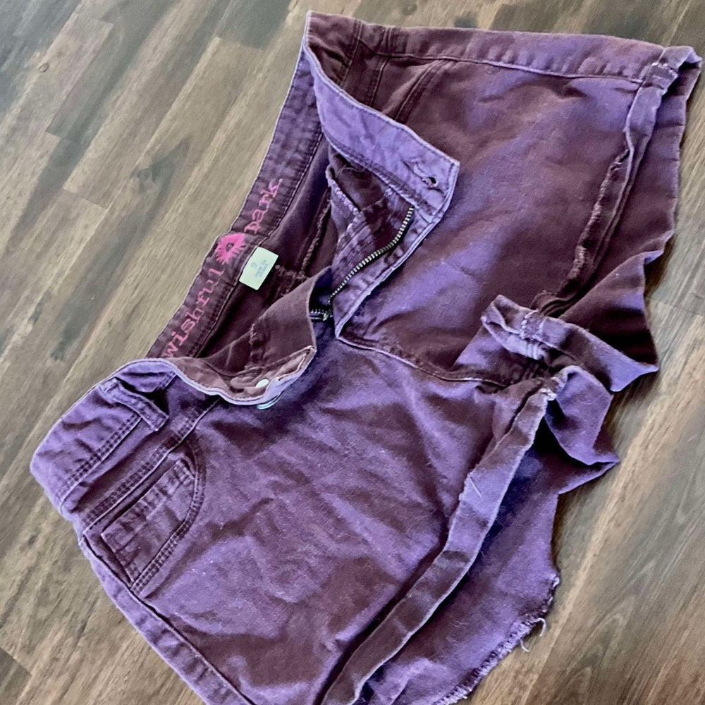 Wishful Park Deep Purple Denim Shorts